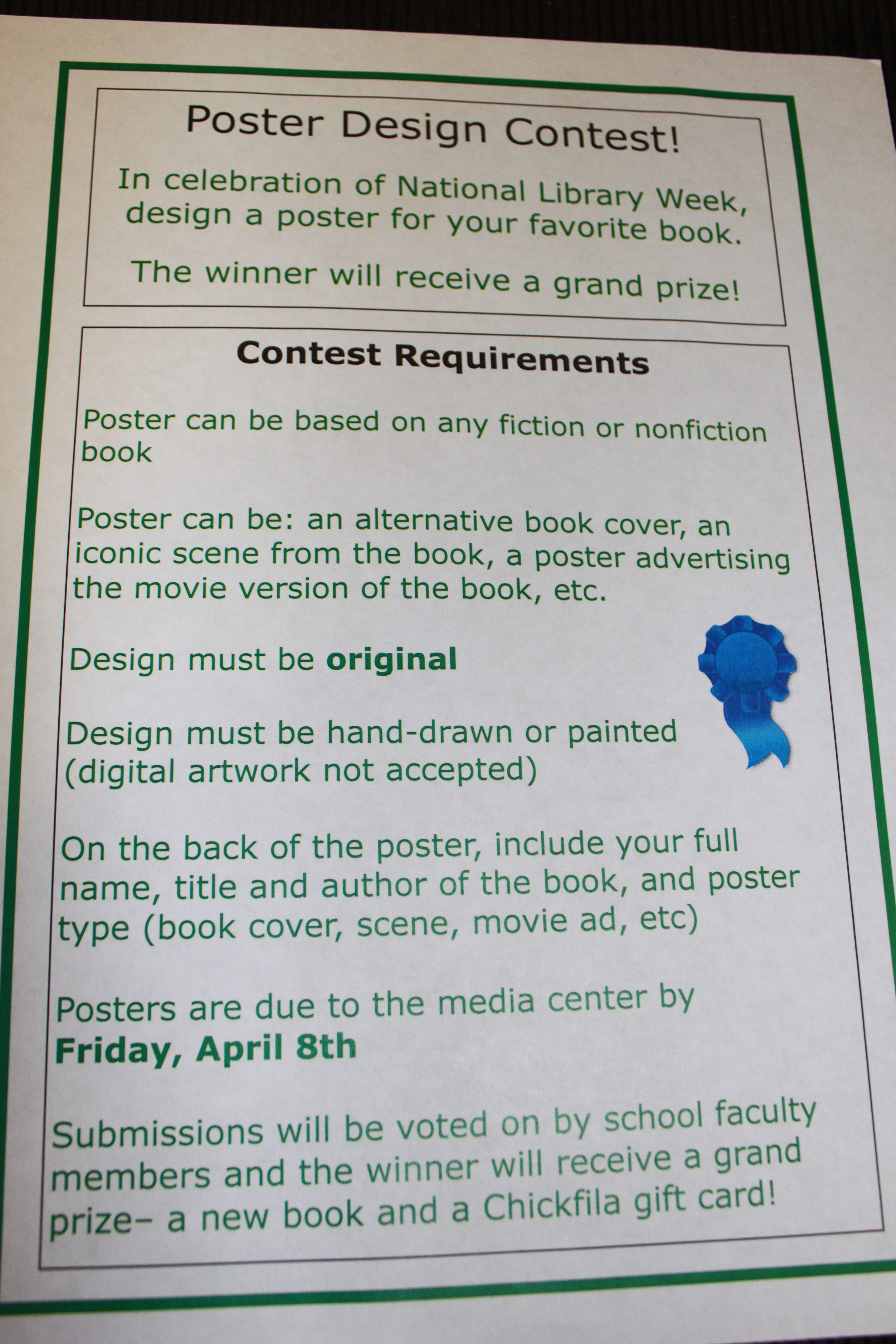 Media center holds poster contest