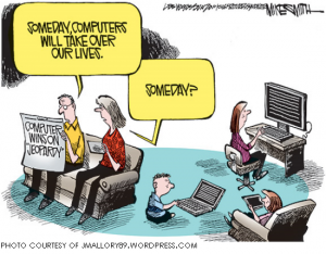 We are surrounded by computers. It’s rare to enter a building that doesn’t have at least one. With such easy access to the internet and all kinds of random facts, does that make us smarter?