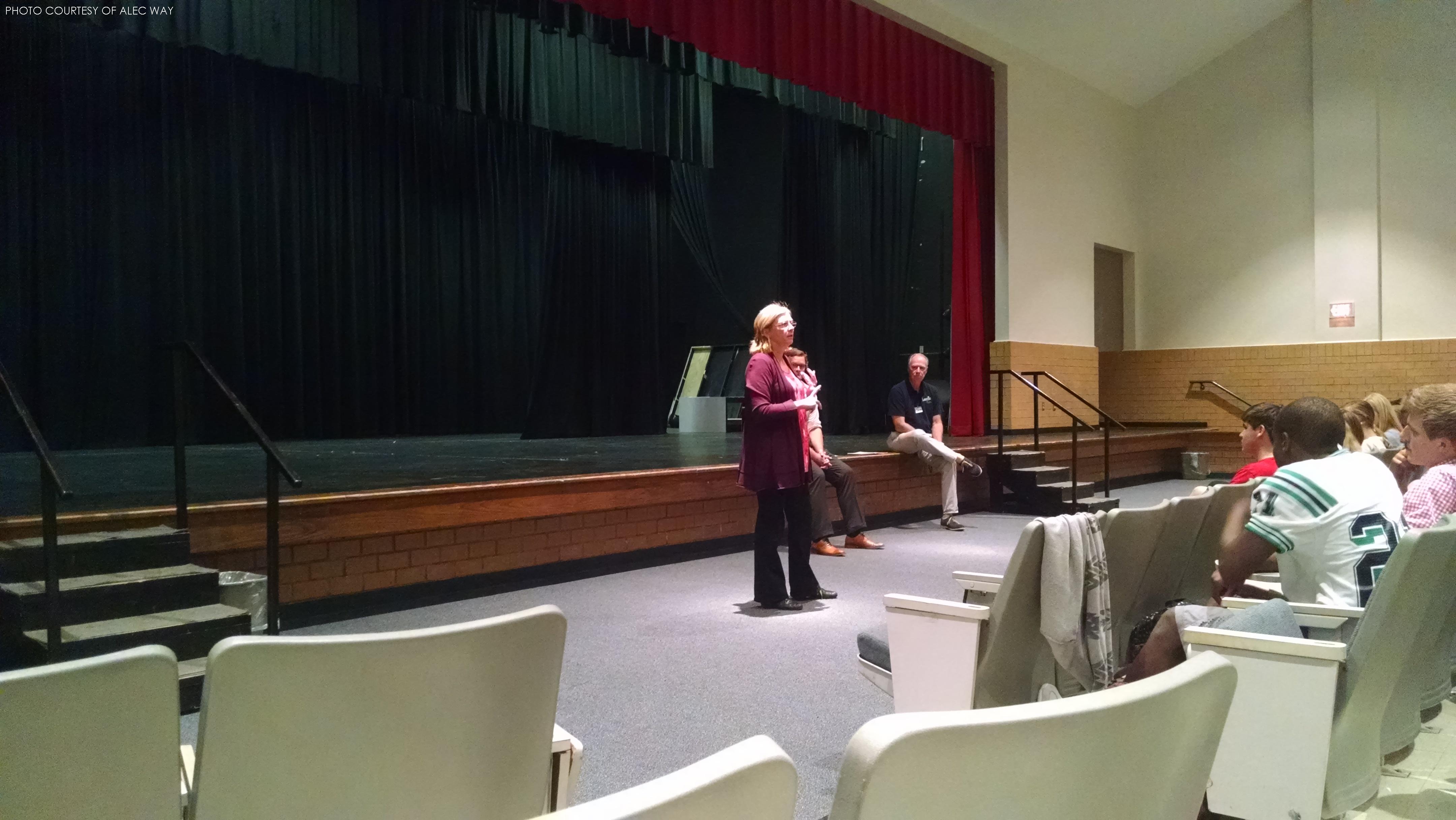 Nancy McFarlane speaks at Leesville