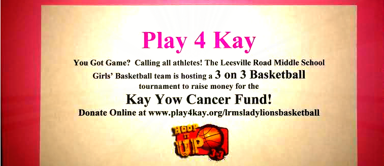 Leesville Middle to host Play 4 Kay tournament