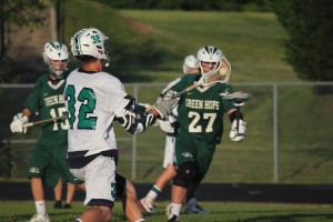 Alex Shearer (#32) prepares to shoot during Friday's game.