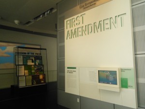 The Newseum in D.C. exhibits the importance of journalism and the First Amendment