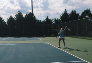 Ladies JV tennis team doubles in size