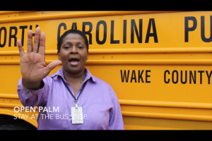 WCPSS Bus Drivers Use New Hand Signals