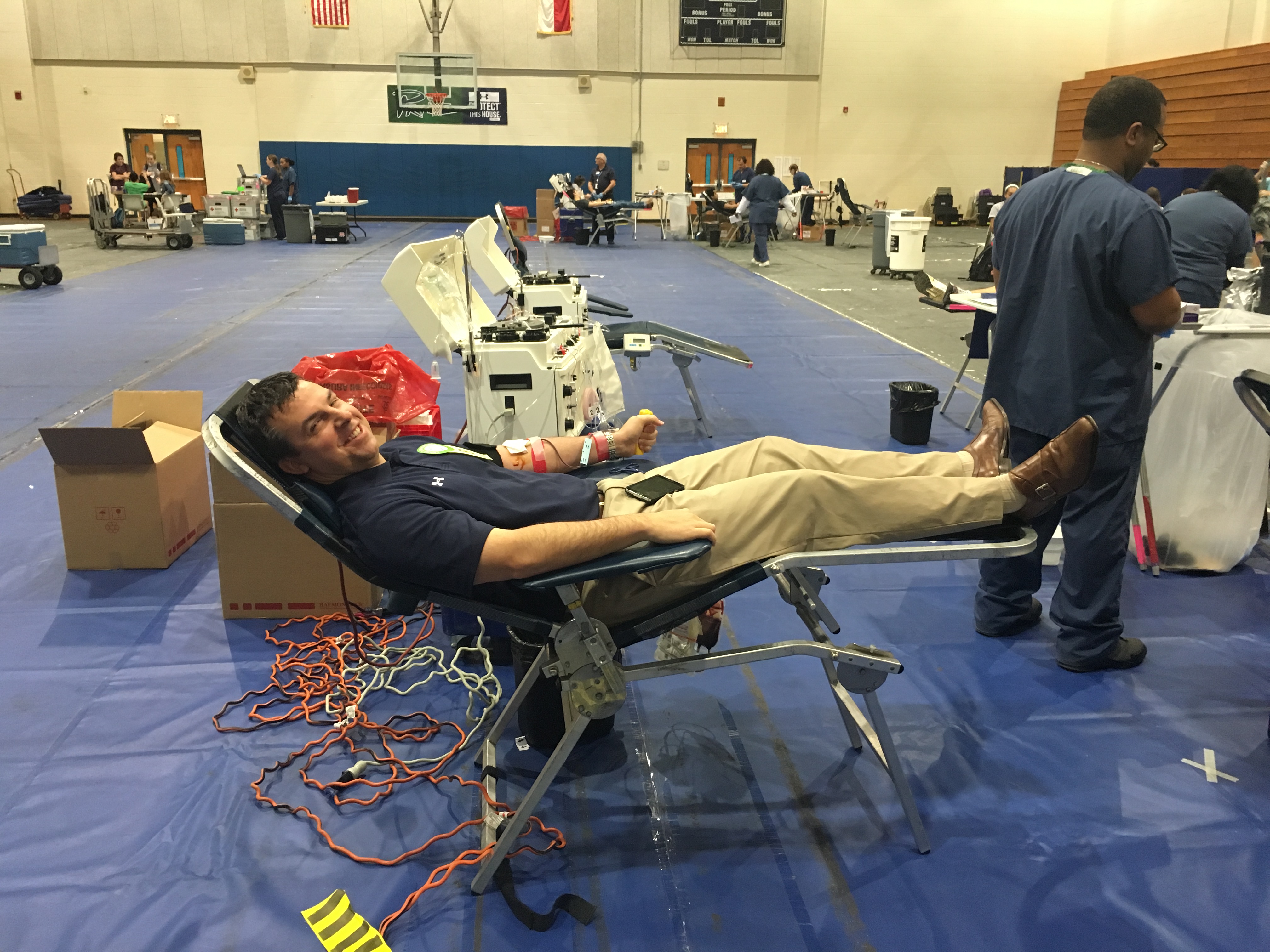 Giving back by giving blood