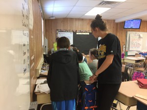 Book Buddies tutor fifth graders