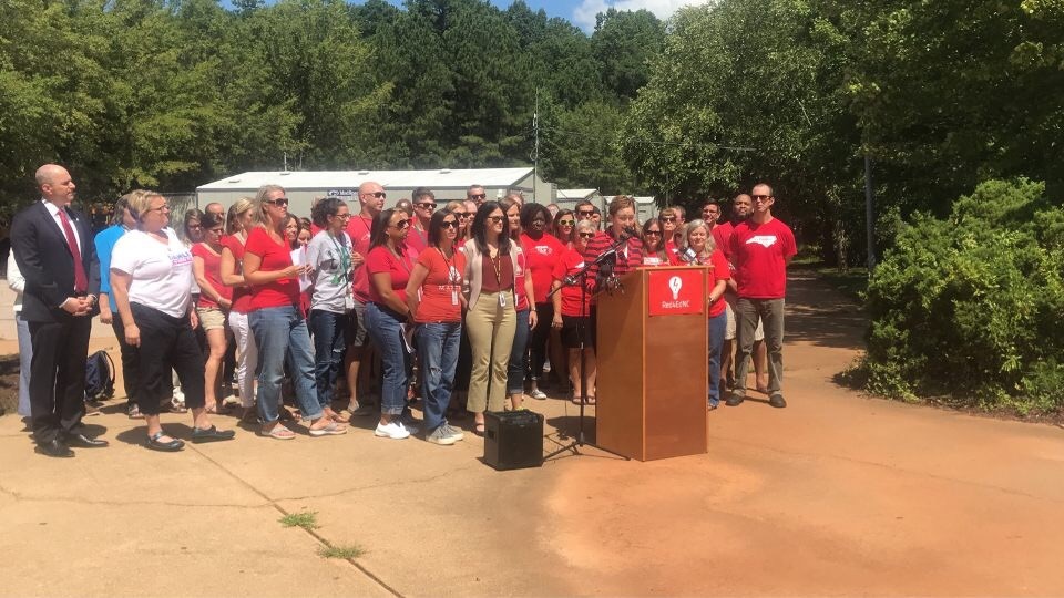 Red4Ed Speaks Out At Leesville Press Conference