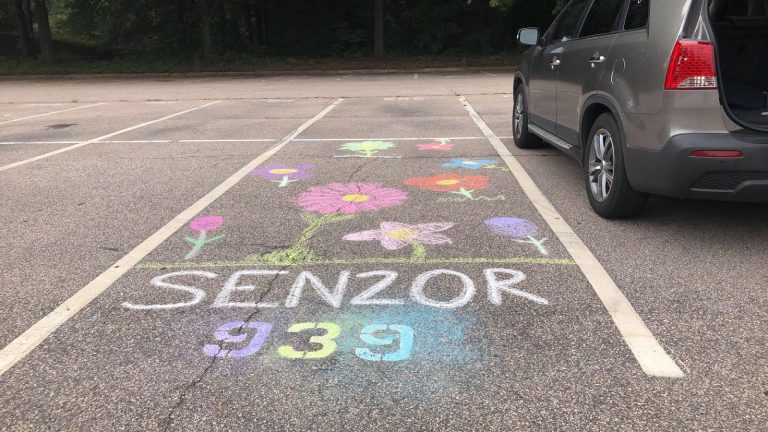 Senior Parking Lot Chalk