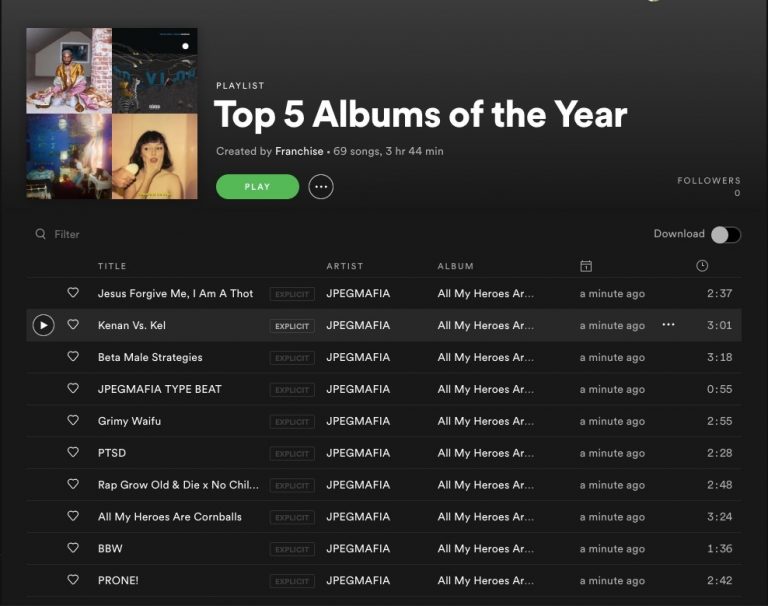 Top 5 Albums of the Year So Far (Part 1)