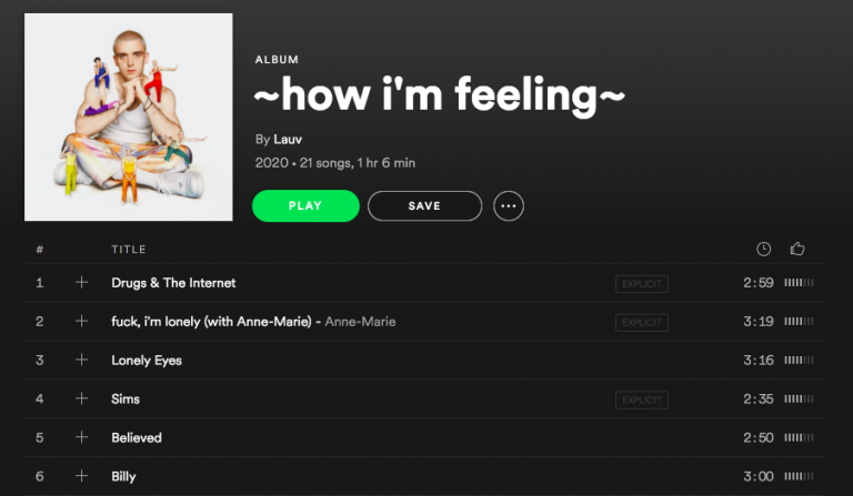 “~how i’m feeling~” Review