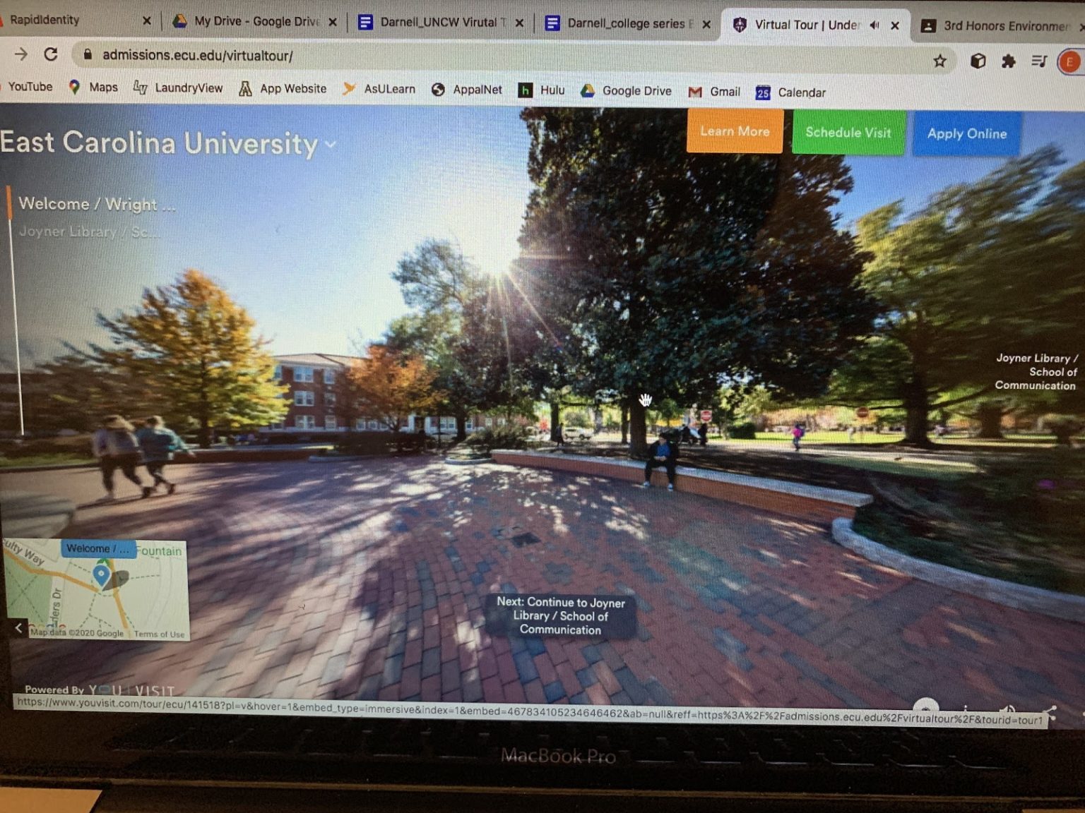 ecu campus virtual tour