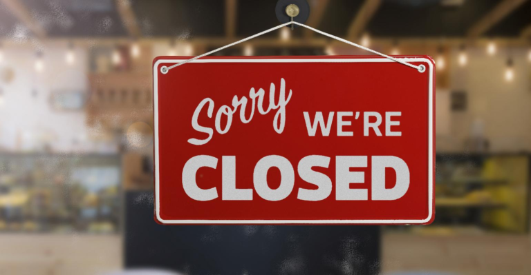 Businesses closing their doors