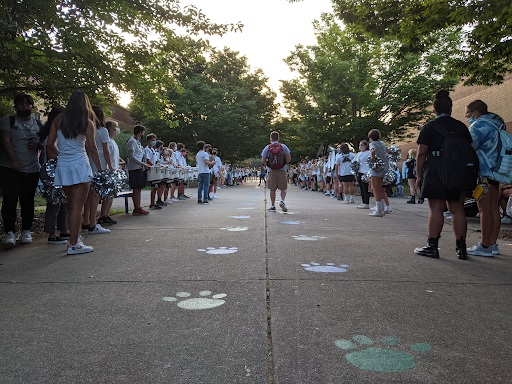 Band Brings the Hype Before Leesville’s First Home Football Game