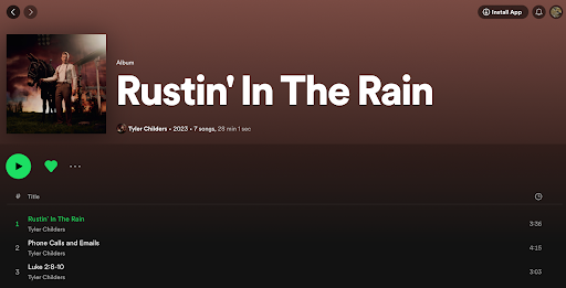 Rustin In the Rain: Tyler Childers