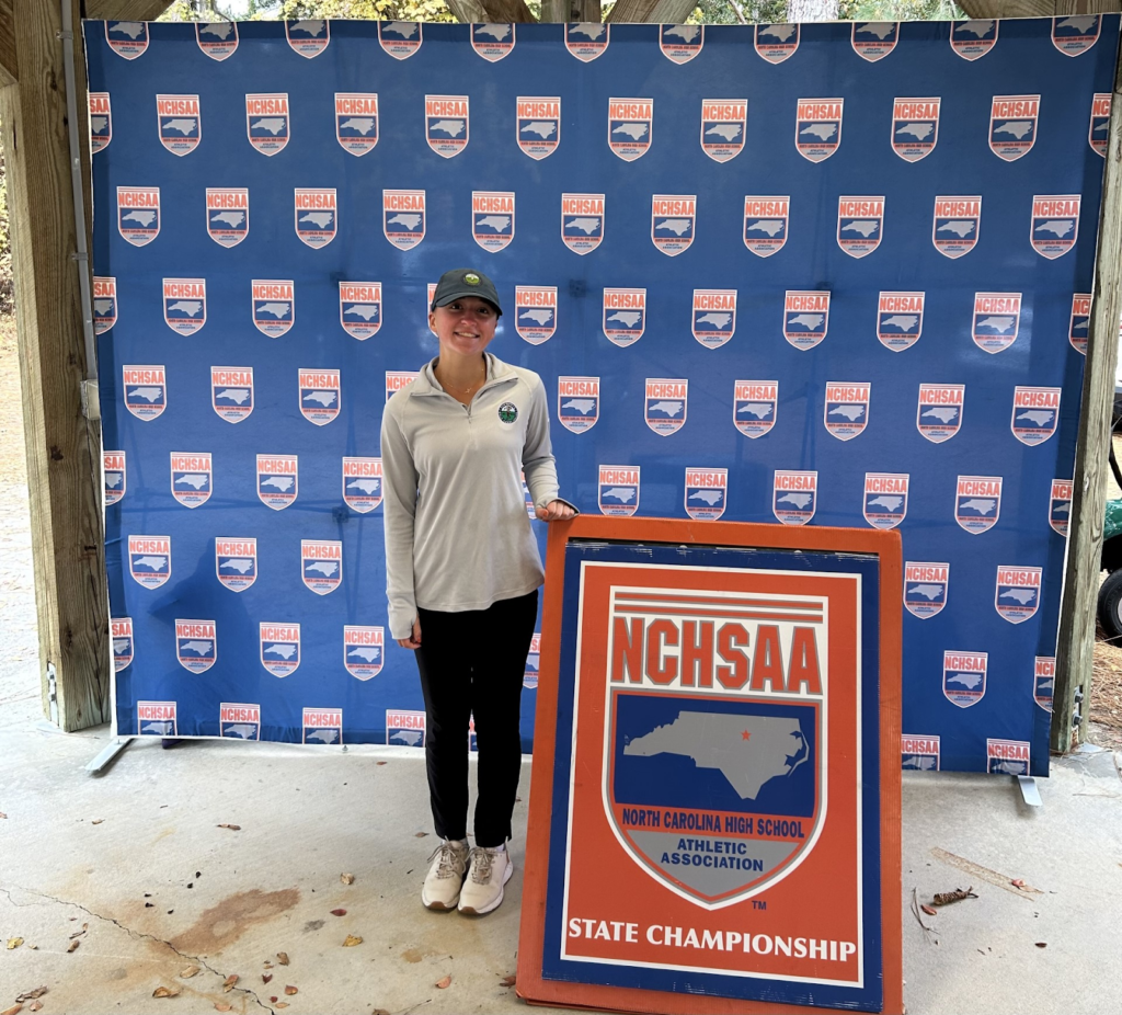 Paige Wilkinson represents Leesville’s golf team at the state