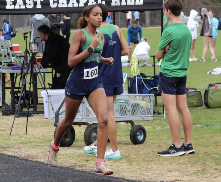 Ruth Metaferia, sophomore runner at Leesville