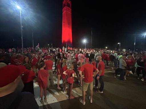 State fans celebrate NC state win
