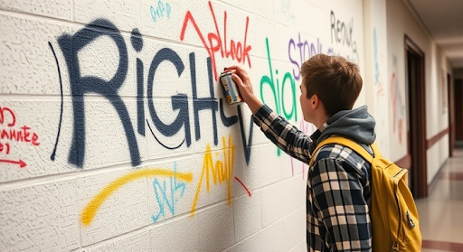 Leesville falls victim to vandalism by INSPIRING artists