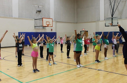 the Dance team childrens clinic