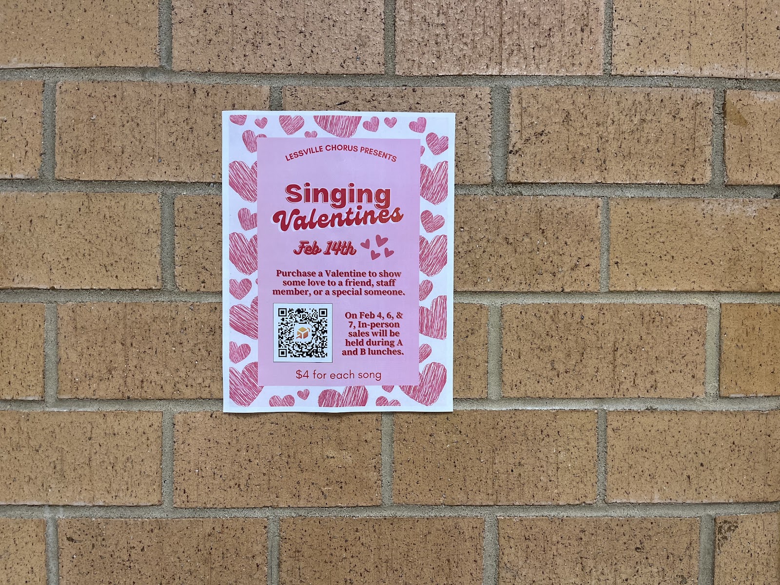 Singing Valentines at Leesville High