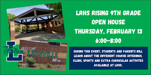 Upcoming Leesville Open House For new Rising 9th Graders