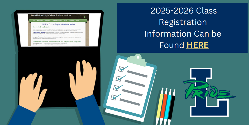 LRHS underclassmen are registering for 2025-26 school year