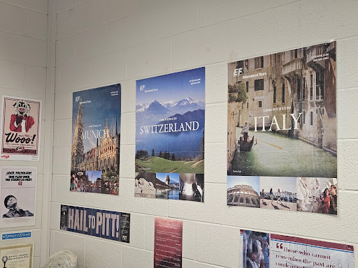 EF Educational Tours will send teachers posters of the places they lead tours to, and some use them as decoration in their classrooms. Munich, Switzerland, and Italy are three destinations LRHS students visited in the past. (Photo Courtesy of Bennett Ange)